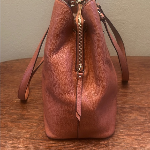 Kate Spade ♠️ Larchmont Avenue Evangelie Large Leather Tote Bag - Picture 6 of 16